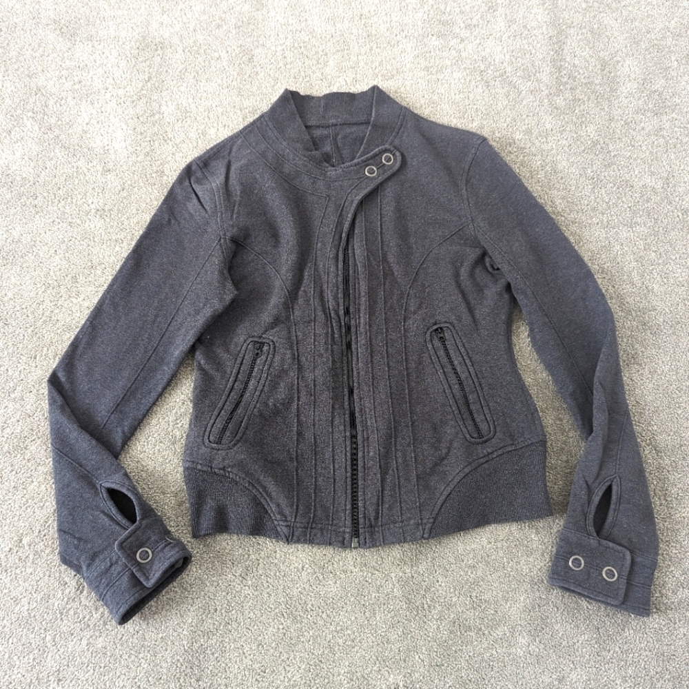 Lululemon Women's Rare Game Day Jacket Charcoal Gray Size 8